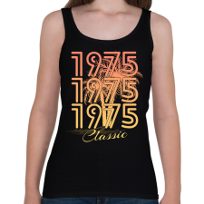 PRINTFASHION 1975 - Női atléta - Fekete női trikó