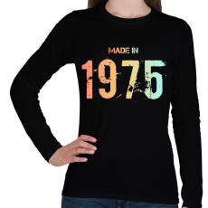PRINTFASHION 1975 - Női hosszú ujjú póló - Fekete