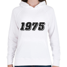 PRINTFASHION 1975 - Női kapucnis pulóver - Fehér női pulóver, kardigán