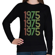 PRINTFASHION 1975 - Női pulóver - Fekete