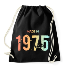 PRINTFASHION 1975 - Sportzsák, Tornazsák - Fekete tornazsák