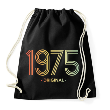 PRINTFASHION 1975 - Sportzsák, Tornazsák - Fekete tornazsák