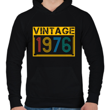 PRINTFASHION 1976 - Férfi kapucnis pulóver - Fekete férfi pulóver, kardigán