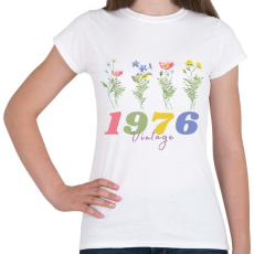 PRINTFASHION 1976 vadvirág - Női póló - Fehér