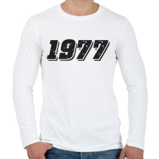 PRINTFASHION 1977 - Férfi hosszú ujjú póló - Fehér