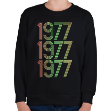 PRINTFASHION 1977 - Gyerek pulóver - Fekete gyerek pulóver, kardigán