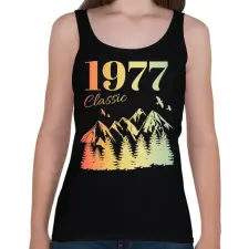 PRINTFASHION 1977 - Női atléta - Fekete női trikó