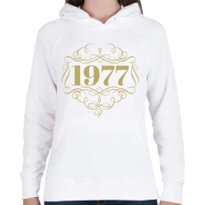 PRINTFASHION 1977 - Női kapucnis pulóver - Fehér