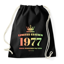 PRINTFASHION 1977 - Sportzsák, Tornazsák - Fekete tornazsák