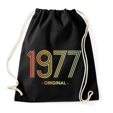 PRINTFASHION 1977 - Sportzsák, Tornazsák - Fekete tornazsák