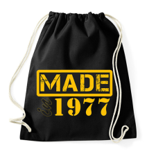 PRINTFASHION 1977 - Sportzsák, Tornazsák - Fekete tornazsák