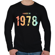PRINTFASHION 1978 - Férfi hosszú ujjú póló - Fekete férfi póló
