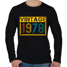PRINTFASHION 1978 - Férfi hosszú ujjú póló - Fekete férfi póló