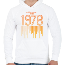 PRINTFASHION 1978 - Férfi kapucnis pulóver - Fehér férfi pulóver, kardigán