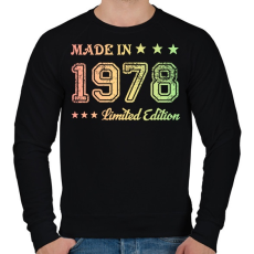PRINTFASHION 1978 - Férfi pulóver - Fekete