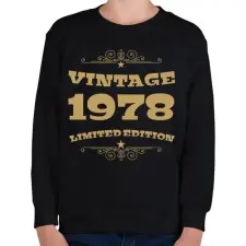 PRINTFASHION 1978 - Gyerek pulóver - Fekete gyerek pulóver, kardigán