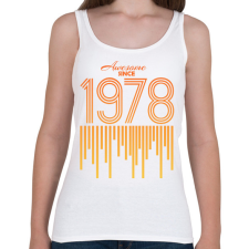 PRINTFASHION 1978 - Női atléta - Fehér női trikó