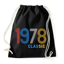 PRINTFASHION 1978 - Sportzsák, Tornazsák - Fekete tornazsák