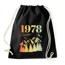 PRINTFASHION 1978 - Sportzsák, Tornazsák - Fekete tornazsák