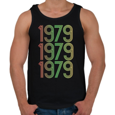 PRINTFASHION 1979 - Férfi atléta - Fekete atléta, trikó