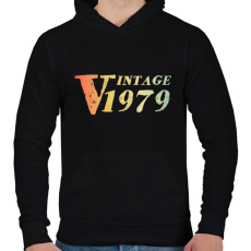 PRINTFASHION 1979 - Férfi kapucnis pulóver - Fekete