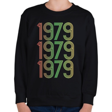 PRINTFASHION 1979 - Gyerek pulóver - Fekete