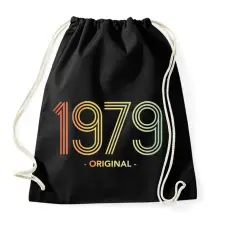PRINTFASHION 1979 - Sportzsák, Tornazsák - Fekete tornazsák