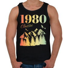 PRINTFASHION 1980 - Férfi atléta - Fekete atléta, trikó