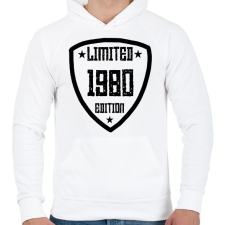 PRINTFASHION 1980 - Férfi kapucnis pulóver - Fehér férfi pulóver, kardigán