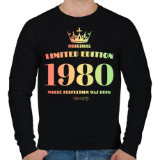 PRINTFASHION 1980 - Férfi pulóver - Fekete
