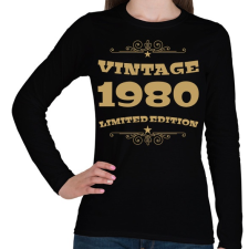 PRINTFASHION 1980 - Női hosszú ujjú póló - Fekete női póló
