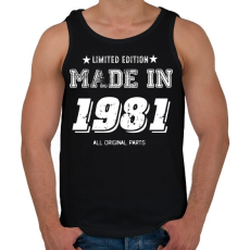 PRINTFASHION 1981 - Férfi atléta - Fekete