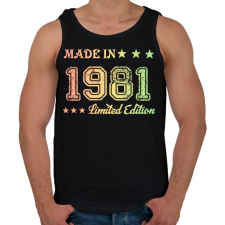 PRINTFASHION 1981 - Férfi atléta - Fekete atléta, trikó