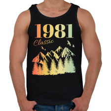 PRINTFASHION 1981 - Férfi atléta - Fekete atléta, trikó