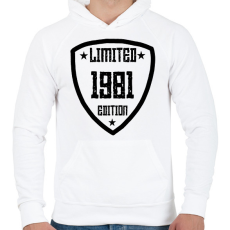 PRINTFASHION 1981 - Férfi kapucnis pulóver - Fehér