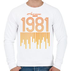 PRINTFASHION 1981 - Férfi pulóver - Fehér