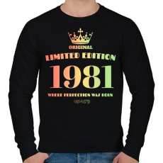 PRINTFASHION 1981 - Férfi pulóver - Fekete