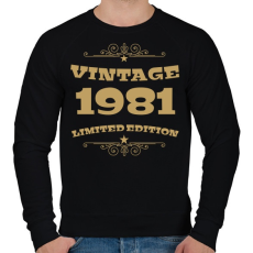 PRINTFASHION 1981 - Férfi pulóver - Fekete