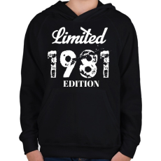 PRINTFASHION 1981 - Gyerek kapucnis pulóver - Fekete