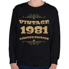 PRINTFASHION 1981 - Gyerek pulóver - Fekete