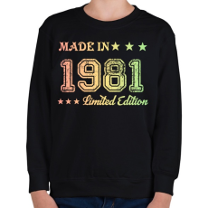 PRINTFASHION 1981 - Gyerek pulóver - Fekete