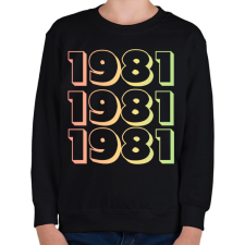 PRINTFASHION 1981 - Gyerek pulóver - Fekete gyerek pulóver, kardigán