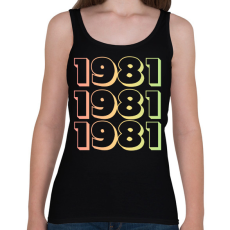 PRINTFASHION 1981 - Női atléta - Fekete