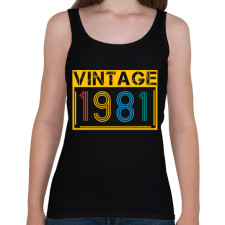 PRINTFASHION 1981 - Női atléta - Fekete női trikó