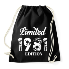 PRINTFASHION 1981 - Sportzsák, Tornazsák - Fekete tornazsák