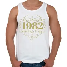 PRINTFASHION 1982 - Férfi atléta - Fehér atléta, trikó