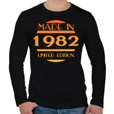 PRINTFASHION 1982 - Férfi hosszú ujjú póló - Fekete férfi póló
