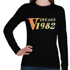 PRINTFASHION 1982 - Női hosszú ujjú póló - Fekete