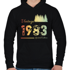 PRINTFASHION 1983 - Férfi kapucnis pulóver - Fekete férfi pulóver, kardigán