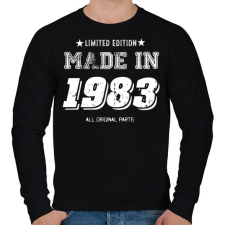 PRINTFASHION 1983 - Férfi pulóver - Fekete férfi pulóver, kardigán